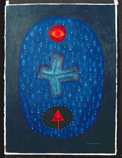 Forms in an Oval, 1987 by Peter Davidson